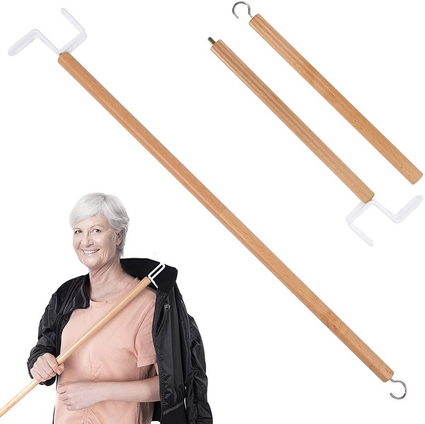 27" Dressing Stick, Sock Remover Tool, Independent Living Aid, Dressing Aids for Shoes, Socks, Shirts, and Pants