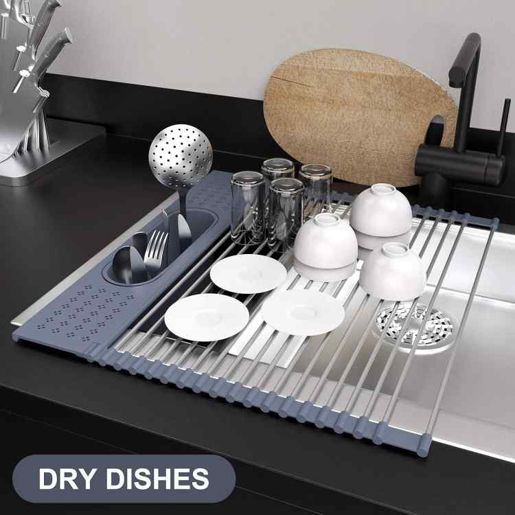 Roll Up Dish Drying Rack 17.5