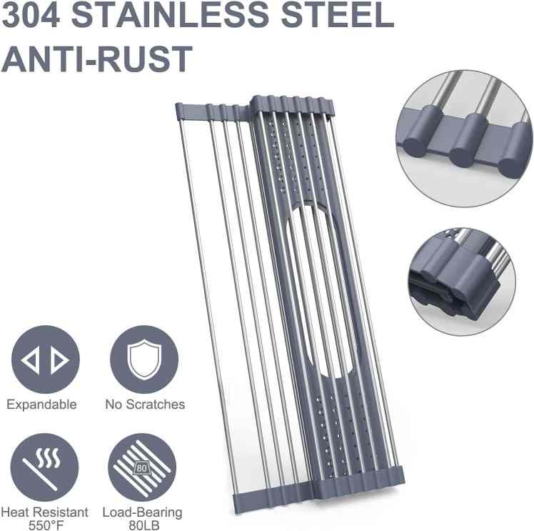 Roll Up Dish Drying Rack 17.5